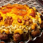 طرز تهیه رشته پلو قیسی برای 3 نفر