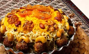 طرز تهیه رشته پلو قیسی برای 3 نفر