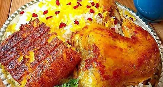 طرز تهیه پلو مرغ سرخ شده برای 3 نفر